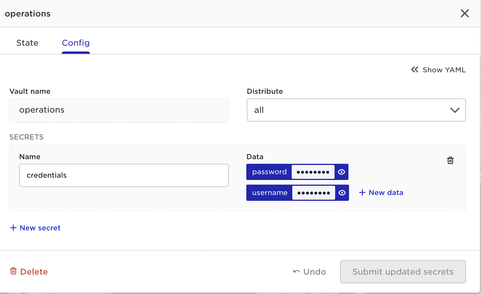 Add vault