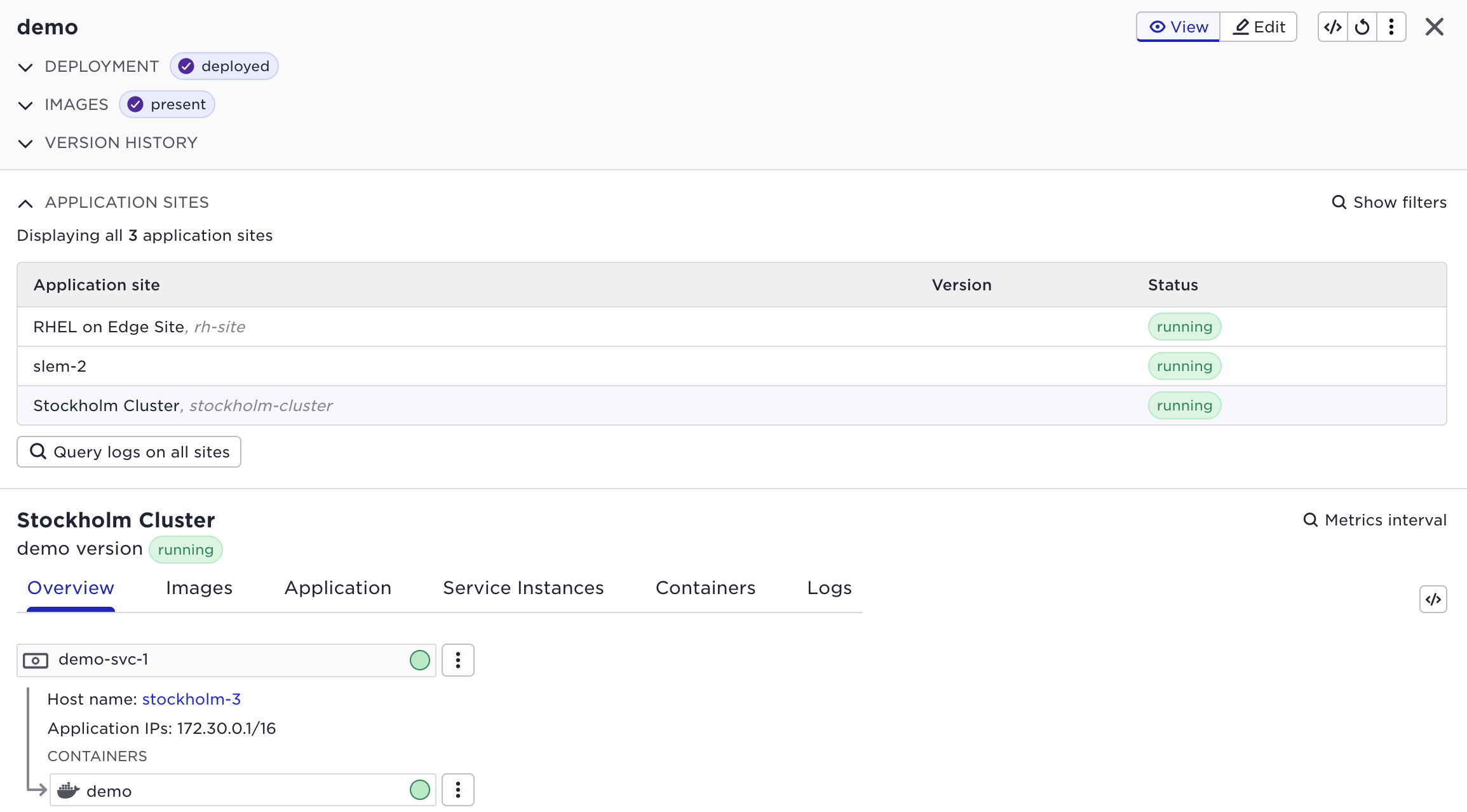 app deployed