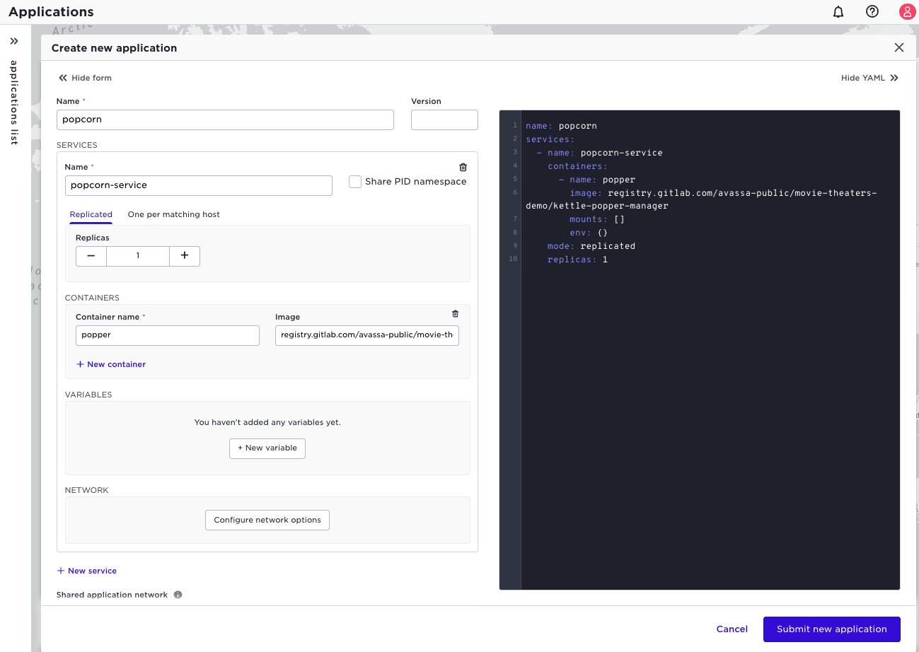 Create app