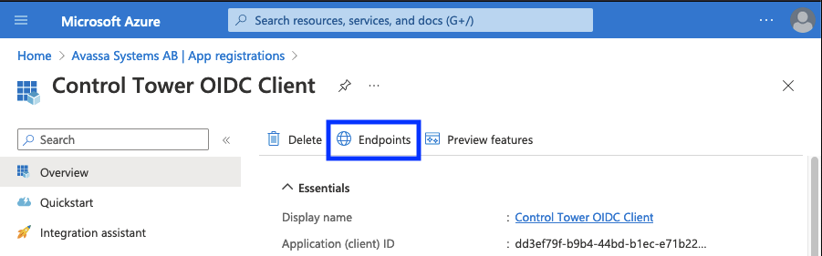 endpoints
