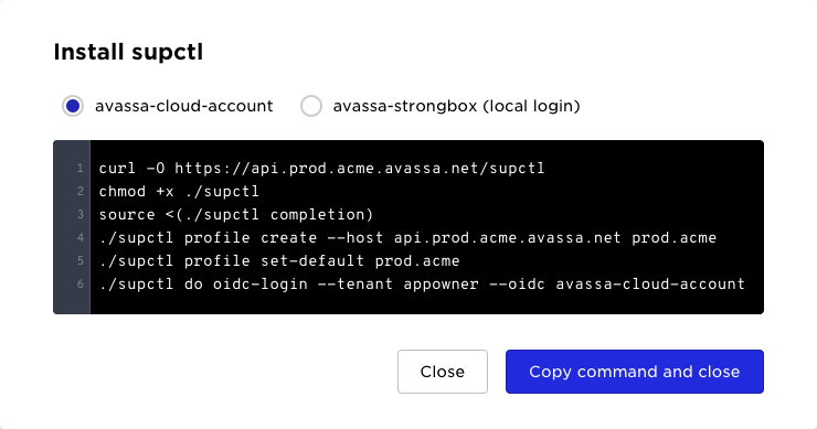 Install supctl