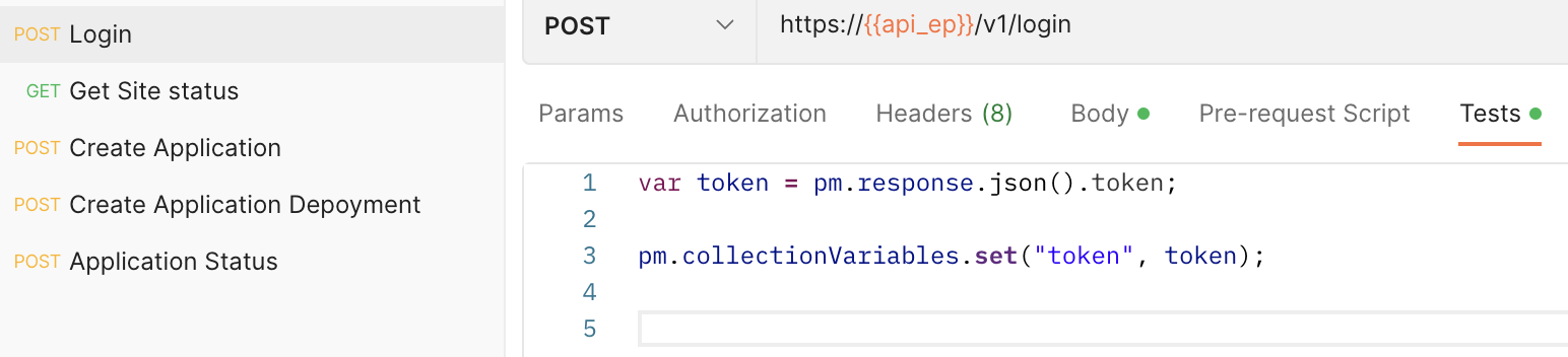 parse token