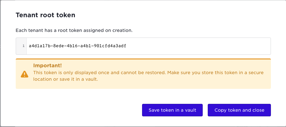 Root token