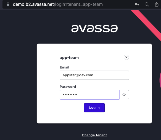 Tenant login