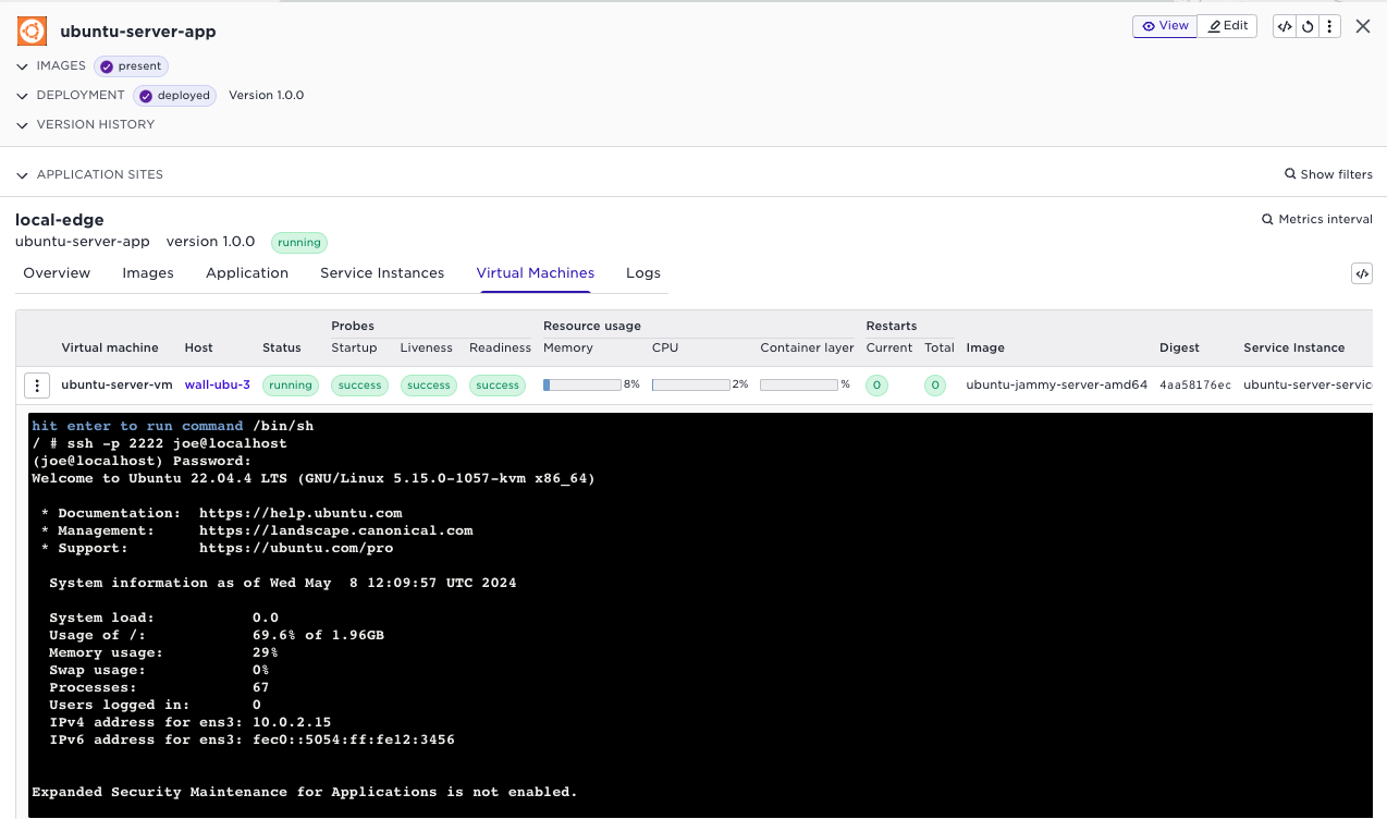 VM Login