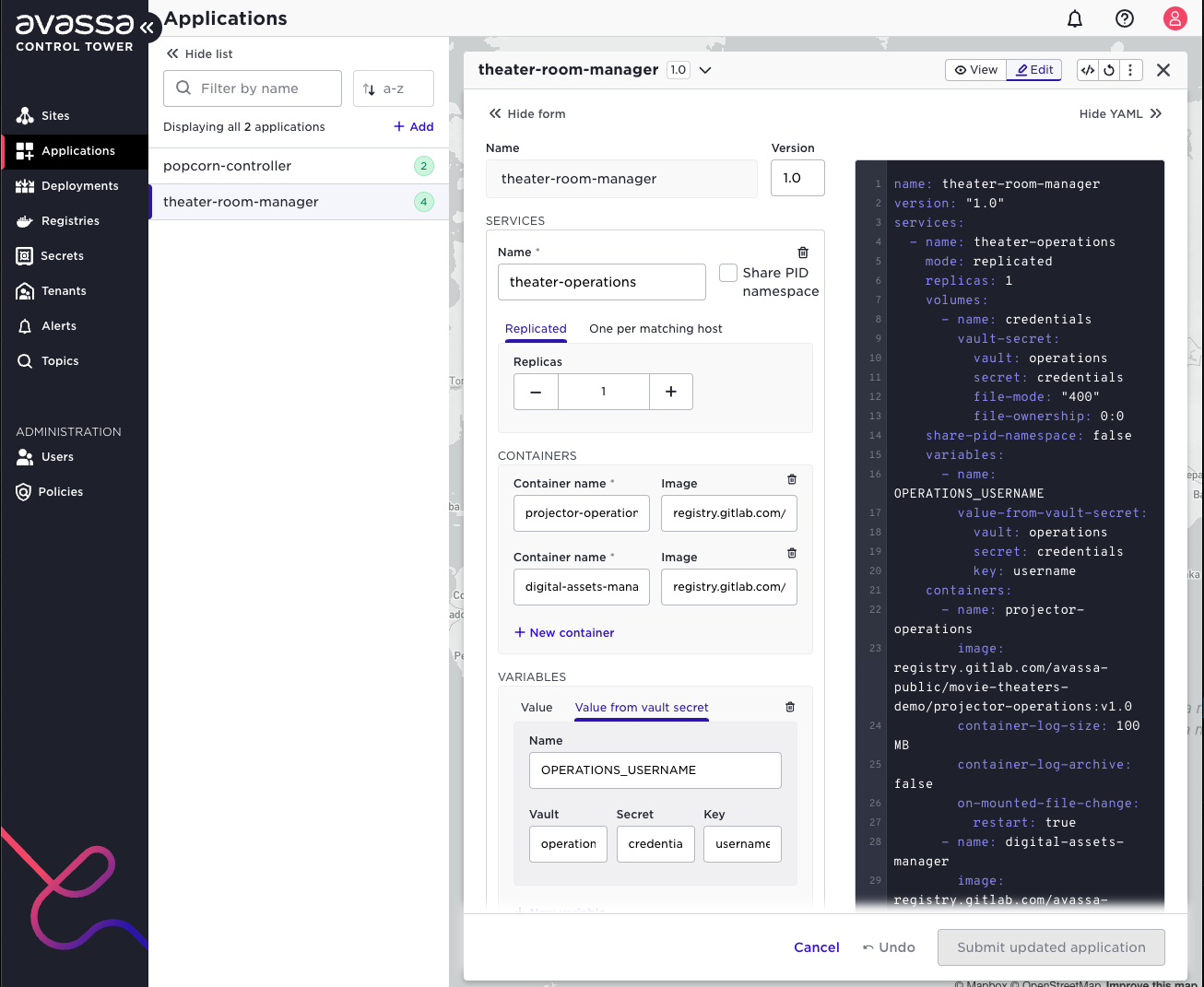 Update application