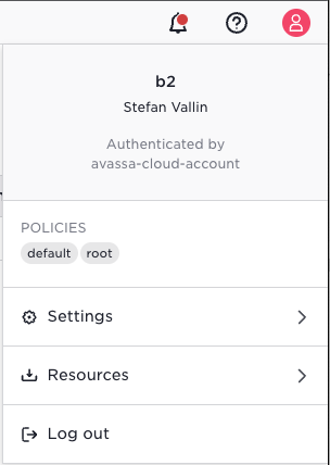 User info