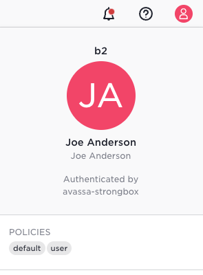 User info, new user