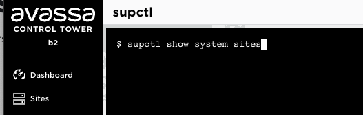 Web supctl terminal